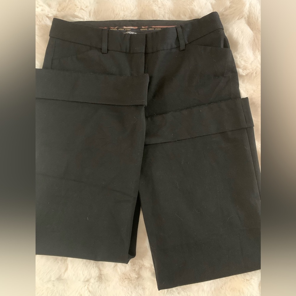 Wide leg express dressed pants